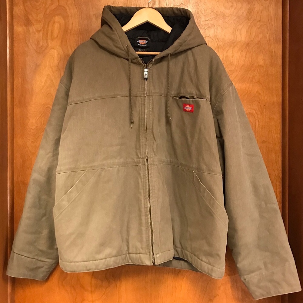 Vintage Dickies Rugged Canvas Quilt Lined Work Coat Jacket, Size 3XL